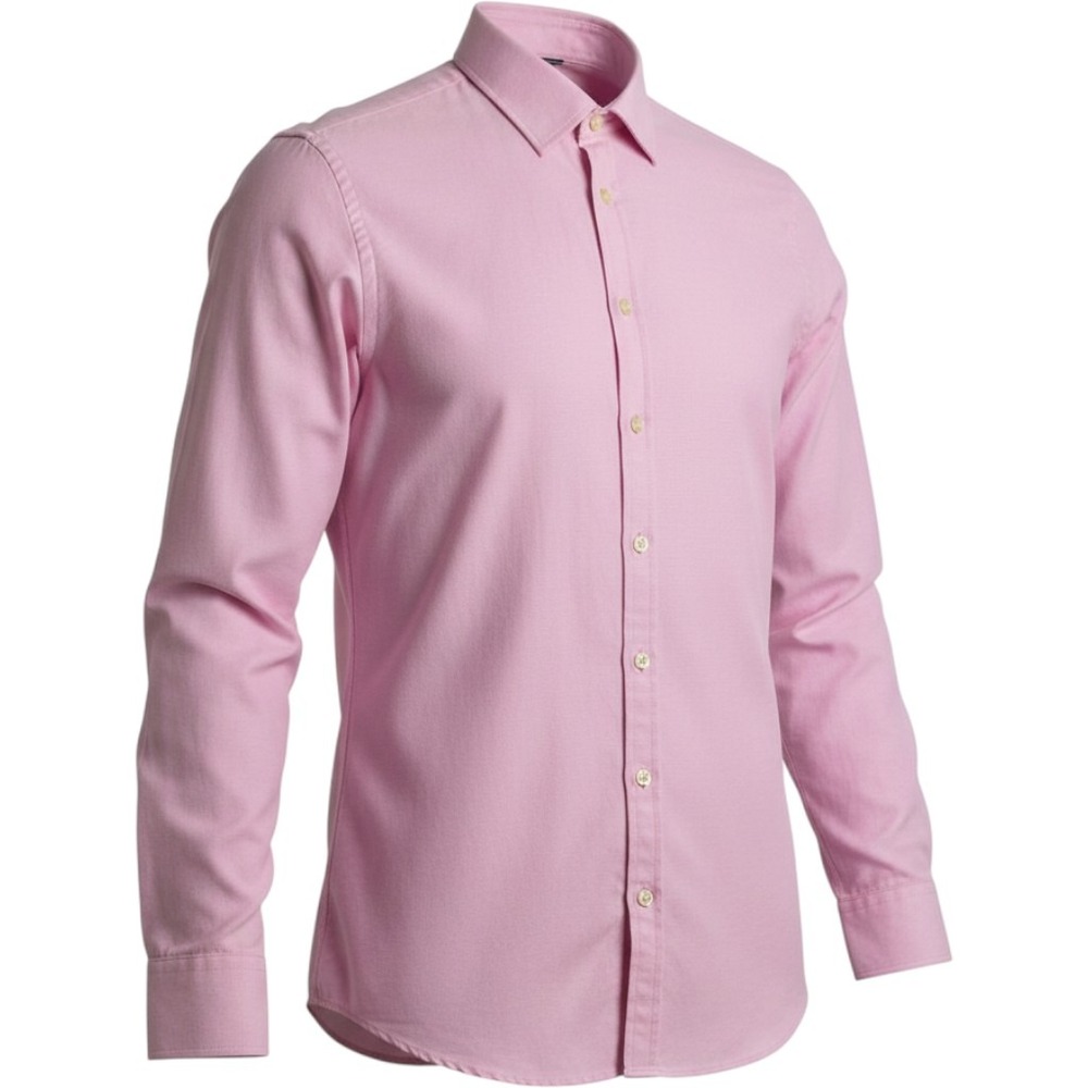 Charles Tyrwhitt Dress Shirt Mens 16.5/36 Pink Excellent Non Iron Extra Slim Fit